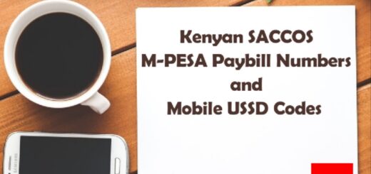 Kenyan SACCOS Paybill Numbers and USSD Codes