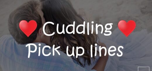 Cuddling Pick up lines