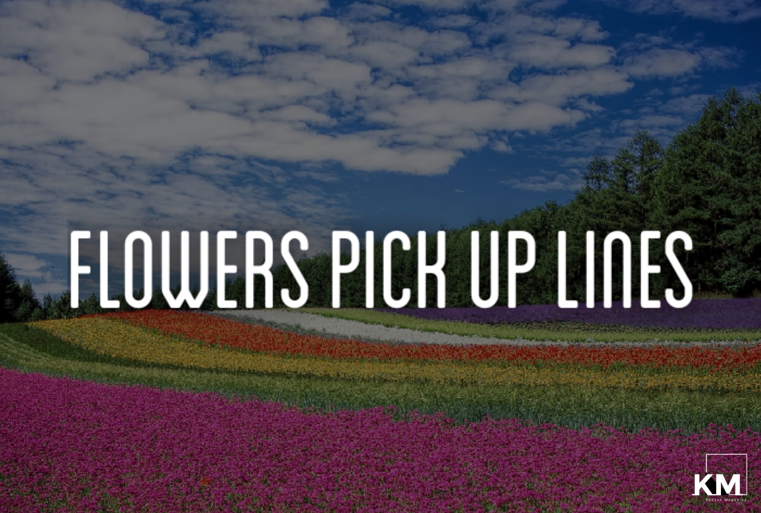 Flowers Pick up lines