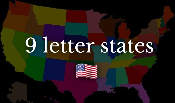 9 letter states