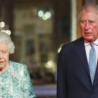 Queen Elizabeth ll and her eldest son Charles
