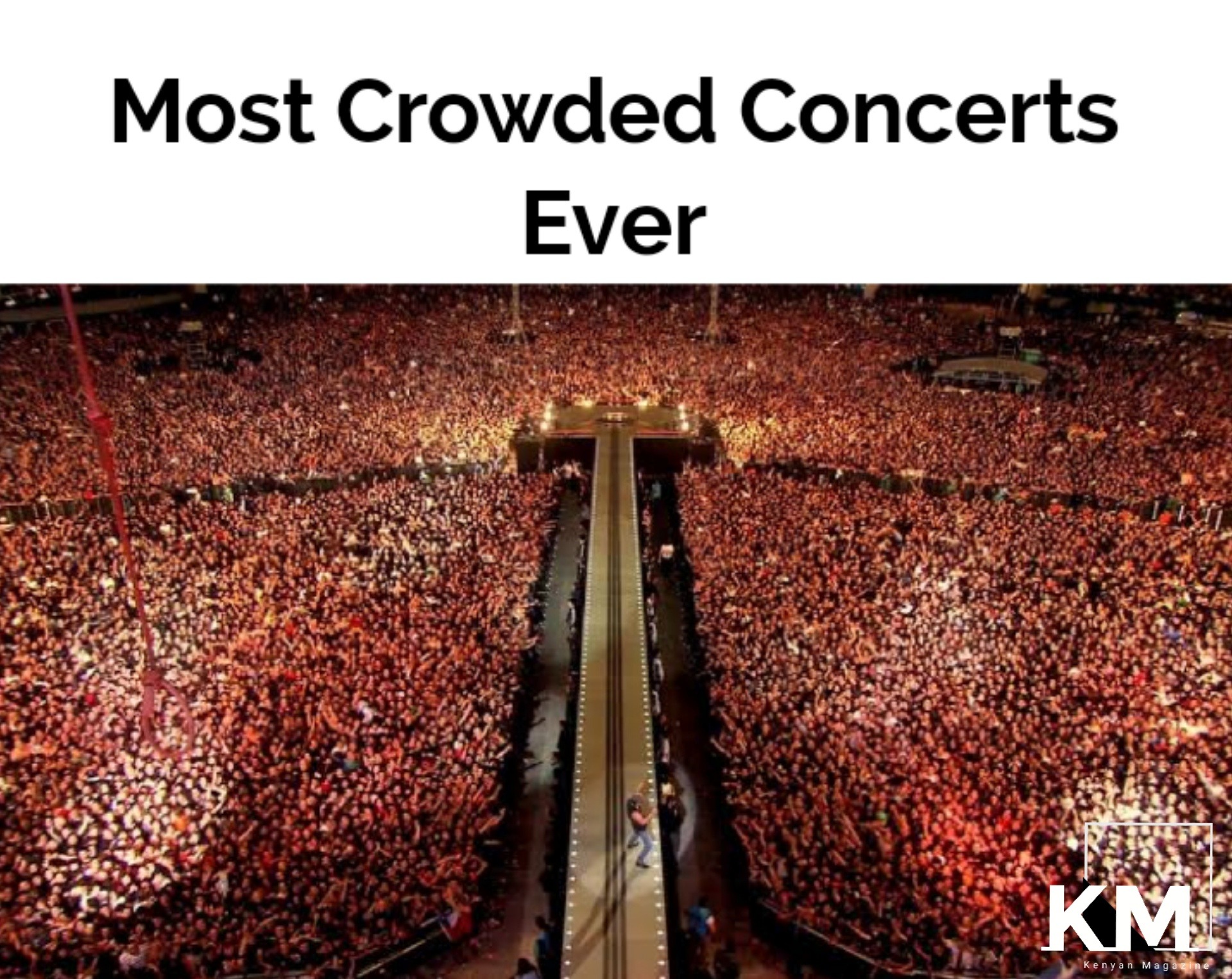 Most populated concert