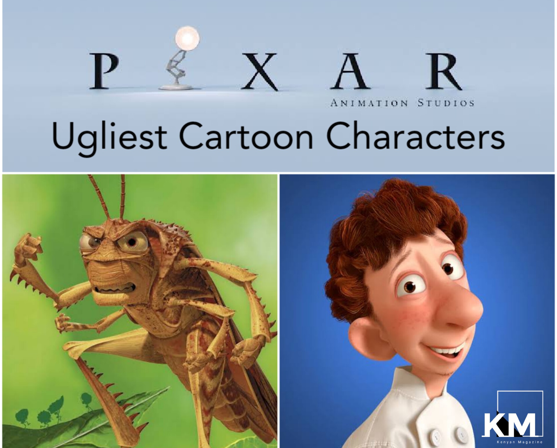 Pixar ugliest cartoon characters