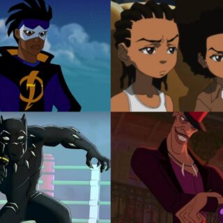 Male black cartoon characters