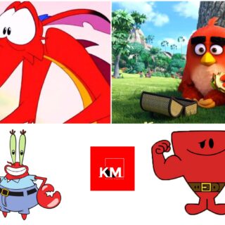 Red cartoon characters
