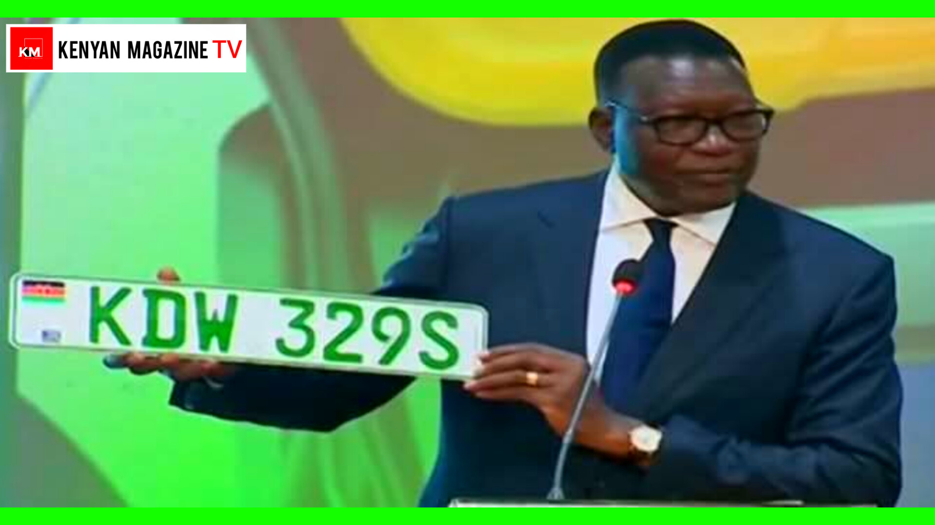 New Green Number Plates in Kenya