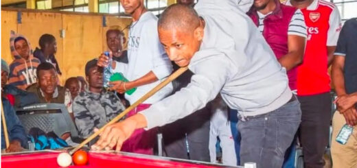Babu Owino pool table