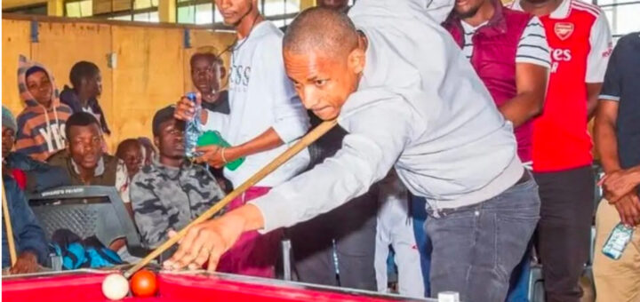 Babu Owino pool table