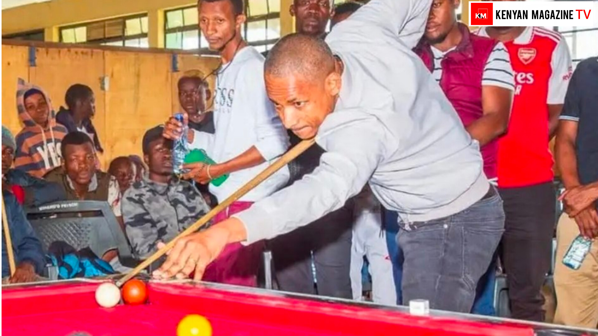 Babu Owino pool table